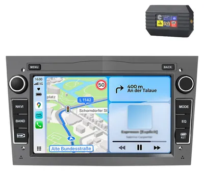 Obrázek produktu pro S rádiem DAB+ pro modely Opel Astra H, Corsa C, D, Meriva, Zafira A, B; Android Auto, autorádio, CarPlay, GPS navigace, USB typu C, Wi-Fi, 2+64 GB, 7 palců, RDS