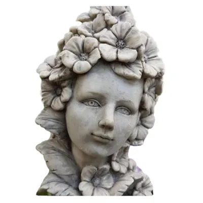 Produktbild von Blumenkind Kopf Hibiskus zum Aufstecken perfekt für den Garten oder Innenraum, aus hochwertigem Resin Neu, Figur zur Gartengestaltung 11-90014