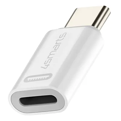 Obrázok produktu pre Nabíjací adaptér 4Smarts Lightning na USB-C 27W PD, 2 kusy - biely