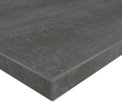 Produktbild von Strukturdekor - Tischplatte Holz Zuschnitt nach Maß Beschichtete Holzdekorplatte in 19mm Stärke - Beton dunkel 70 x 70 cm