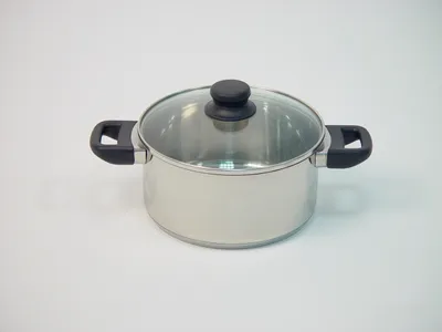 Produktbild von Axentia 221002 Saucepot Elsass Kochtopf inkl. Deckel, Edelstahl, 20 cm Durchmesser, Induktionsherd-geeignet