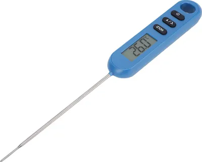 Zdjęcie produktu dla Cyfrowy termometr do mięsa, czytelny wyświetlacz LCD, bardzo precyzyjny, do kuchni, gotowania, grillowania, niebieski