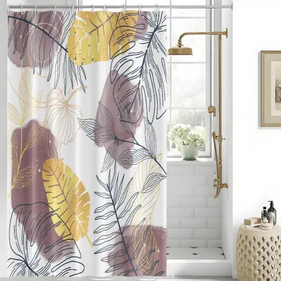 Obrázok produktu pre Omgoods – Záves do sprchy, 150 x 200 cm – Antibakteriálny a vodotesný, farba: levanduľa
