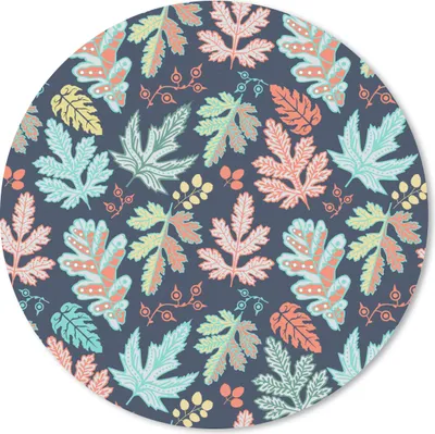 Produktbild von MuchoWow® Mauspad Mousepad Blätter - Muster - Barock 30x30 cm - Mousepads - Maus Mat - Pad - Mausunterlage - Tischunterlage - Schreibtischmatten