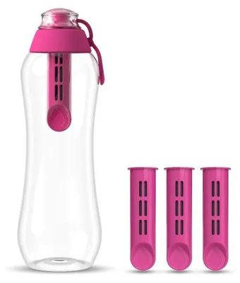 Zdjęcie produktu dla Dafi Butelka filtrująca SOFT 0,5 l flamingowa z 4 filtrami