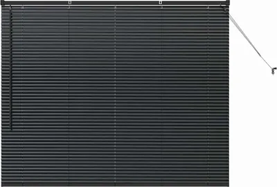 Produktbild von vidaXL Balkenjalousien Schwarz 130 x 155 cm Aluminium