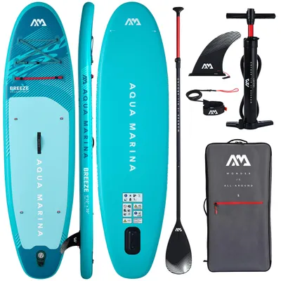 Produktbild von SUP Board aufblasbar Aqua Marina Breeze 9'10 (300 cm) – Allround, leicht, Set, 2026 Silver Tree