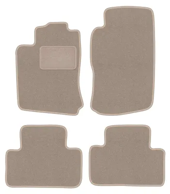 Image de Tapis de sol en moquette pour Opel Vectra B 1996-2001 (à hayon/berline/break) – jeu 4 pièces, beiges, sur mesure – Wielganizator LUX