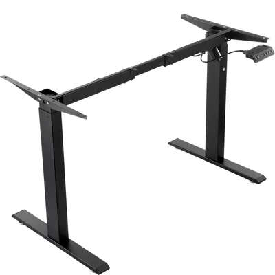 Elektrisches Tischgestell, höhenverstellbar 70-117 cm, 90-135 cm, schwarz