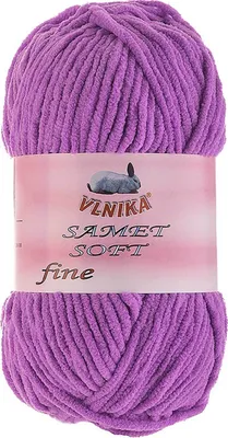 Produktbild von 100g Strickgarn Samet Soft Fine Chenille-Strickgarn Samtwolle flauschige
