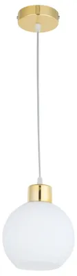 Produktbild von KAR-LIGHTING Pendelleuchte 1-flammig Gold, Metall für Esszimmer Wohnzimmer Küche – höhenverstellbar, E27-Fassung