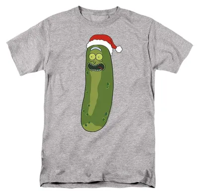 Immagine prodotto di Maglietta unisex "Merry Rickmas With" di Rick and Morty, taglia L, modello "Sportivo Heather"