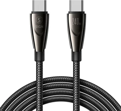 Zdjęcie produktu dla Kabel USB-C na USB-C 240W, 1,2m - czarny