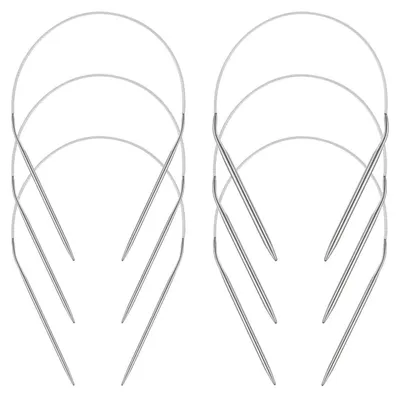 Produktbild von Rundstricknadeln Edelstahl Set 6 Stück 40 cm 2,5-5,0 mm