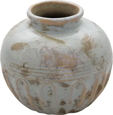Produktbild von Graue Keramikvase von Clayre & Eef, Ø 12 x 11 cm