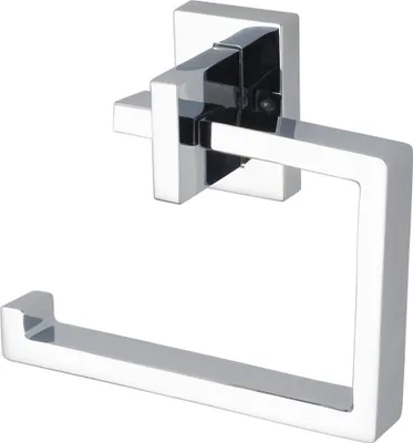Produktbild von Haceka Edge toiletrolhouder zonder klep 12,8x4,6x10,7cm chroom