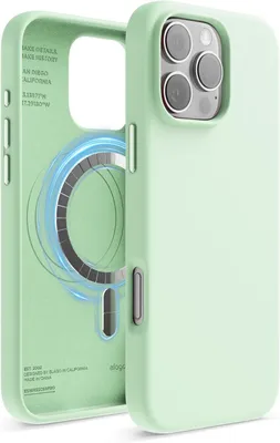 Immagine prodotto di Elago Custodia in silicone MagSafe per iPhone 16 Pro Max Soft Mint