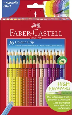 Produktbild von FABER-CASTELL Dreikant Buntstifte Colour GRIP 36er Etui