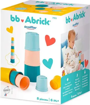 Produktbild von Ecoiffier bb Abrick Stapeltoren - 8dlg.
