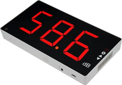 Produktbild von Schallpegelmesser mit großem LCD-Bildschirm Wandmontierter digitaler Schallpegelmesser Digitaler Geräuschmesser Dezibel-Überwachungsgerät Geräuschpegelmessgerät