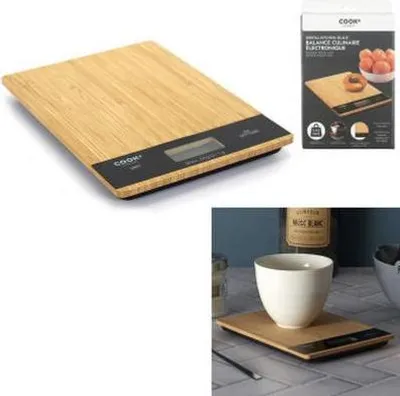 Obrázek produktu pro Elektronická kuchyňská váha z bambusu COOK, 5 kg