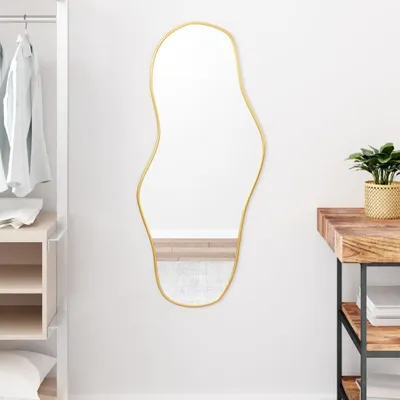 Produktbild von Möbel Wandspiegel Golden 100x45 cm - Wandspiegel &4621