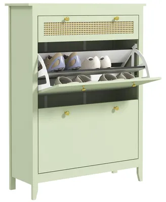 Obrázek produktu pro Skříňka na boty - Botník - Úložný prostor na boty - Nábytek do předsíně - Lavička na boty - Kompaktní rozměry: 88 x 30 x 120 cm