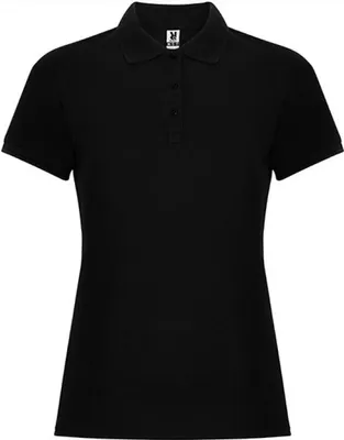 Produktbild von Roly PO6644 | Pegaso Woman Premium Poloshirt - Piqué - Farbe: Black 02 - Größe: L