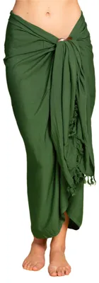 Produktbild von PANASIAM Sarong uni green, 190x116cm