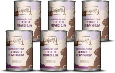 Productafbeelding van Granenvrij kattenvoer voor wild zwijn, 6 x 400 gram