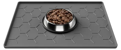 Image de Tapis de nourriture en silicone pour chats et chiens, dimensions 40 x 30 cm