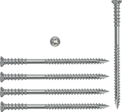 Produktbild von Justierschrauben 6x80 mm - 200 Stück - Stellschrauben Frässpitze Torx verzinkt
