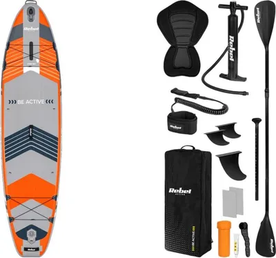 Image de Rebel RBA-4518-OR Paddleboard avec accessoires 335 cm, SUP ACTIVE PRO, orange