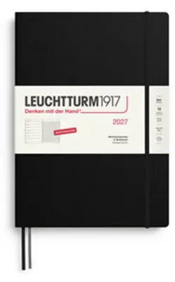 Produktbild von Wochenkalender & Notizbuch Master A4+ Schwarz 2027