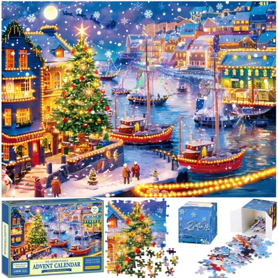 Obrázek produktu pro Adventní puzzle s 1008 dílky pro Vánoce 2025