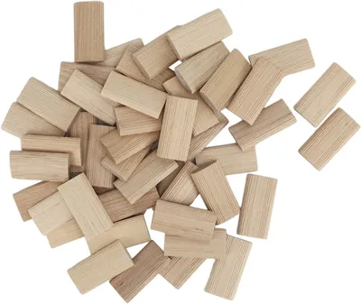 Produktbild von Holzstopfen Set 50 Stück, 6 x 40 mm, Buchenholz, für Tischlerarbeiten