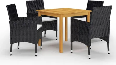Produktbild von 5-tlg. Garten-Essgruppe Schwarz