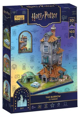 Zdjęcie produktu dla Puzzle 3D Cubic Fun Harry Potter Nora 113 elementów