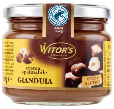 Produktbild von Giandula glutenfreie Schokolade und Haselnusscreme 200g - Witor's