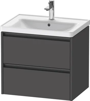 Produktbild von Duravit Ketho.2 Wastafelonderkast 63,4x45,5x54,9 cm Mat Grafiet