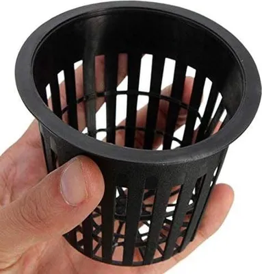 Obrázek produktu pro 10 kusů černých plastových sítí na rostliny pro hydroponii, sázecí koše pro zahradní rostliny