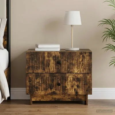 Zdjęcie produktu dla Maison Exclusive - Komoda nocna z drewna dębowego, wymiary: 62 x 34,5 x 47,5 cm