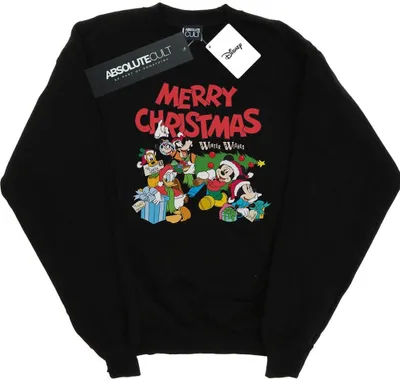 Produktbild von Disney - "Mickey Mouse And FriendsWinter Wishes" Sweatshirt für Damen BI28079 (XL) (Schwarz)