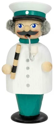 Produktbild von Volkspolizist (14cm) Räuchermann von Seiffener Volkskunst