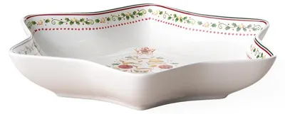 Imagen del producto de Winter Bakery Delight, plato hondo mediano, diseño "Sternschale" (estrella), para horno, dimensiones 285 x 75 x 255 mm, capacidad 360 ml. Marca: Villeroy & Boch. Número de artículo: 1486123776. Código EAN: 4003686289116