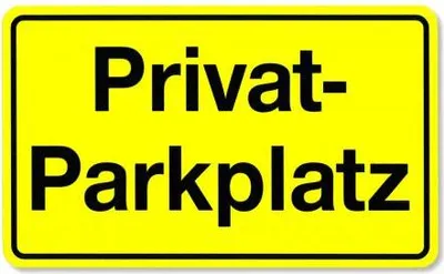 Produktbild von 10er Set Schilder - Privatparkplatz - 308457/1 Gr. 25cm x 15cm