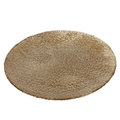 Obrázek produktu pro Dekorativní talíř MARONI, Ø 21 cm, zlatý
