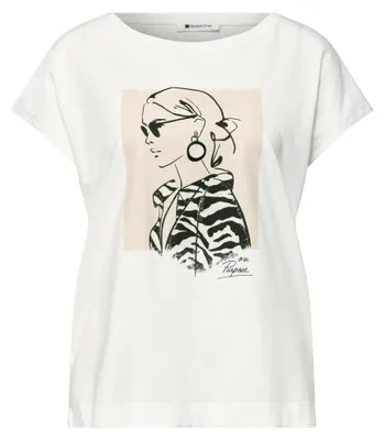Produktbild von Street One lady print shirt off white 44
