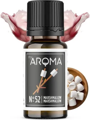 Produktbild von myAROMA Flavour Drops Marshmallow 10ml – Zuckerfrei, Kalorienfrei & Vegan