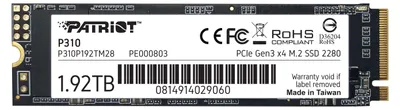 Image de Patriot 1,92 To 1,92 To M.2 2280 NVMe P310 (P310P192TM28)